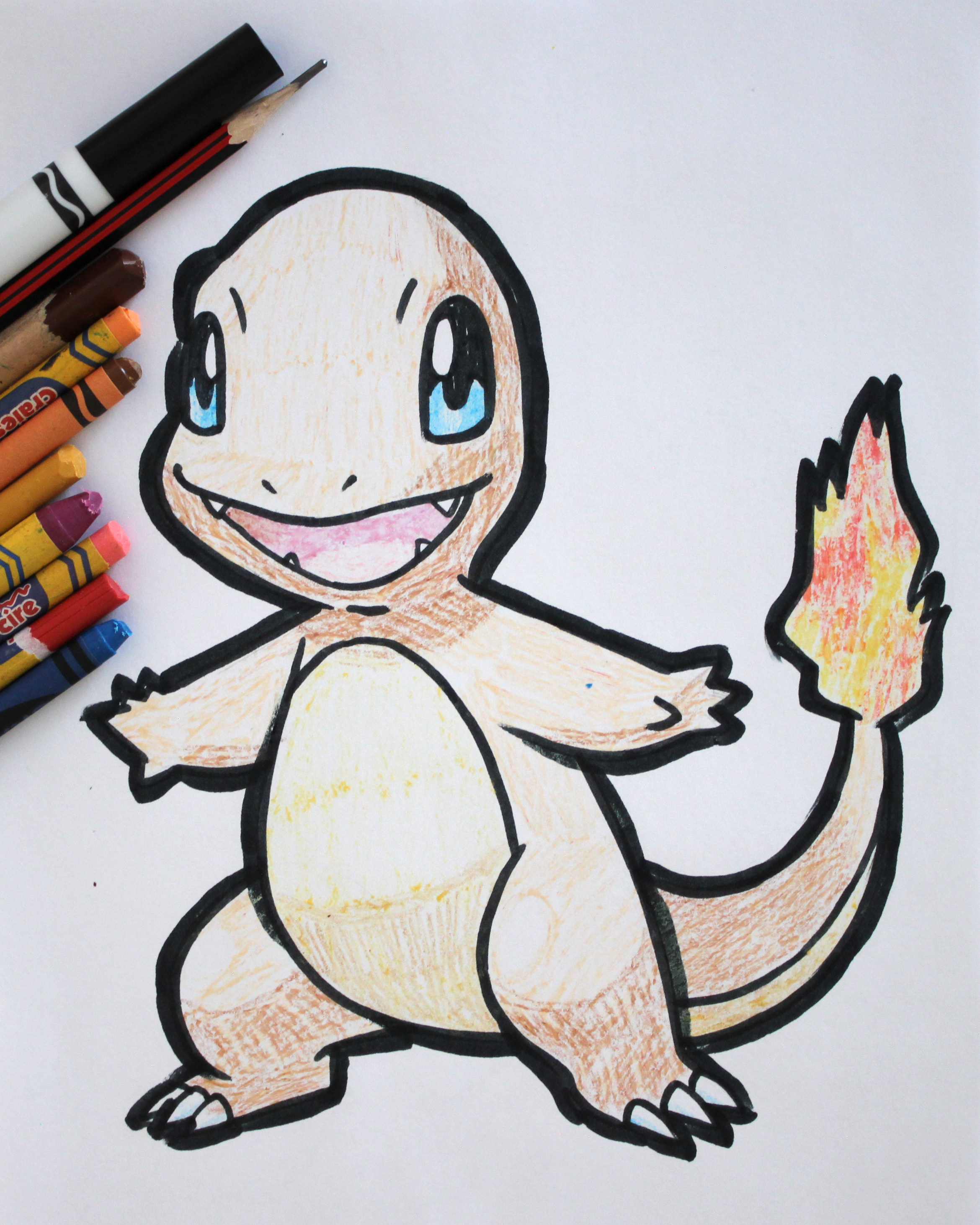 how to cute pokemon drawing easy step by step